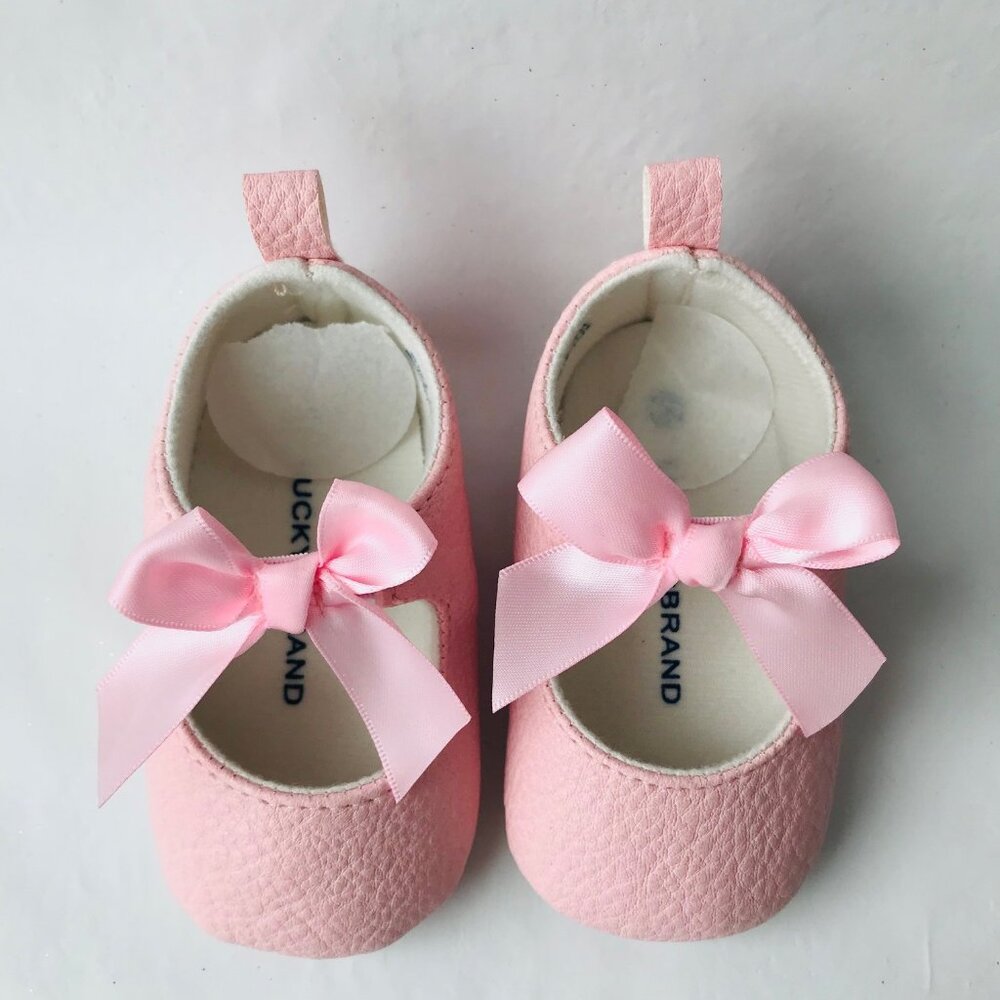LUCKY BRAND  Crib Shoes  Faux Leather Size: 3 (6-9 M) Blush  MSRP : $35